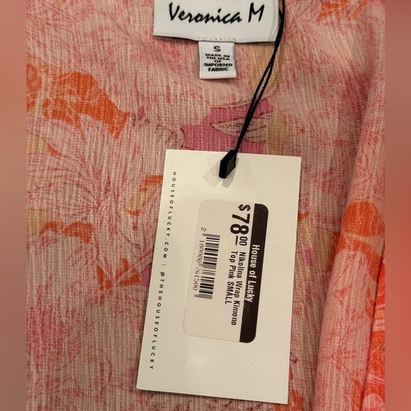 Veronica M Nikolina Mom Cropped Wrap Top NWT - Picture 10 of 12